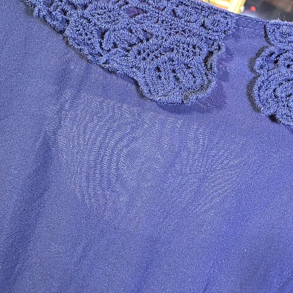 Altar'd State Navy Knit Boho Tiered Midi Dress Sz Small - Picture 10 of 11